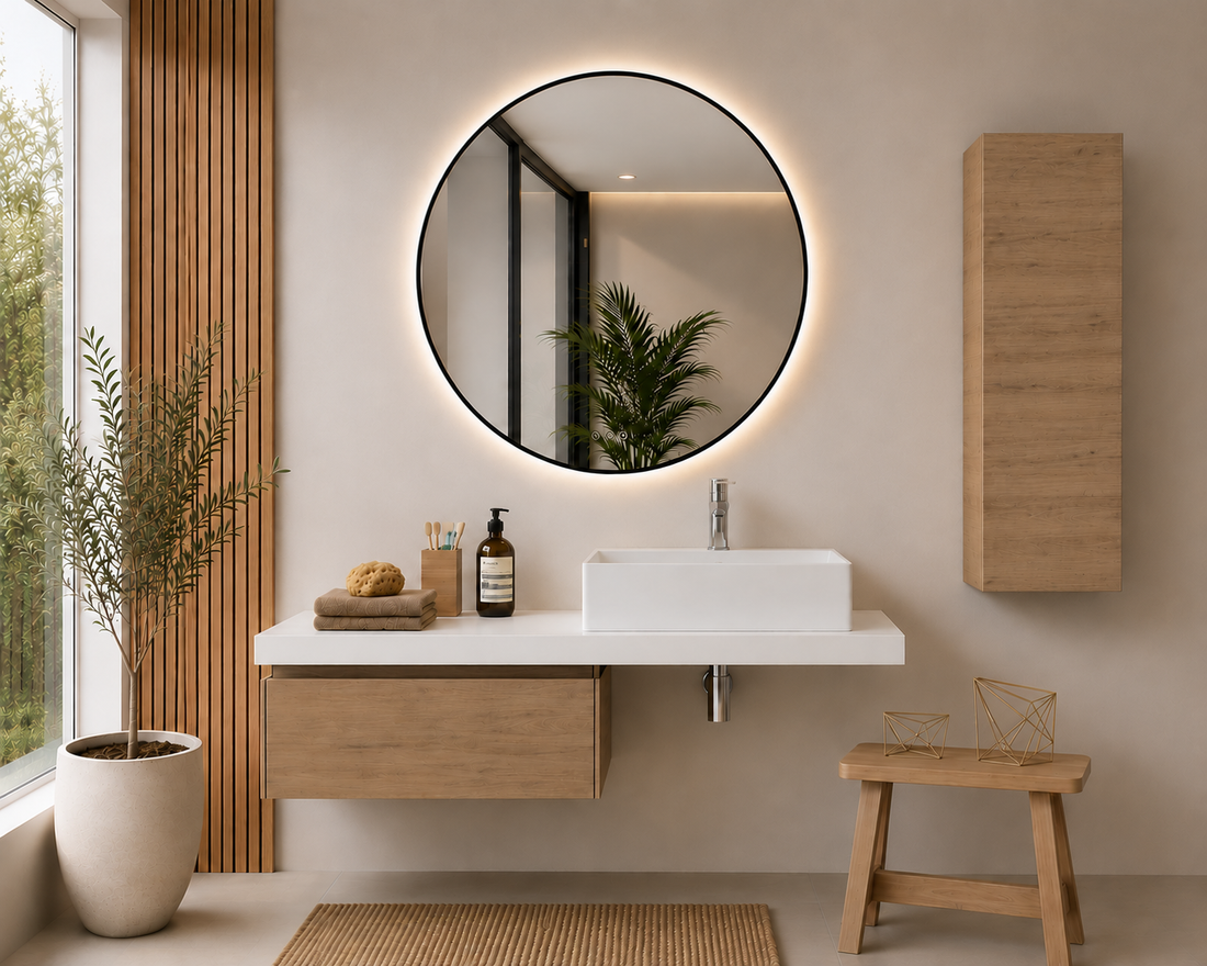 Koupelnový nábytek s modulem 60 cm v barvě step a deskou 120 cm SICILIA