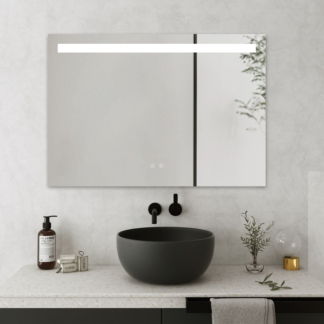 LED zrcadlo Line